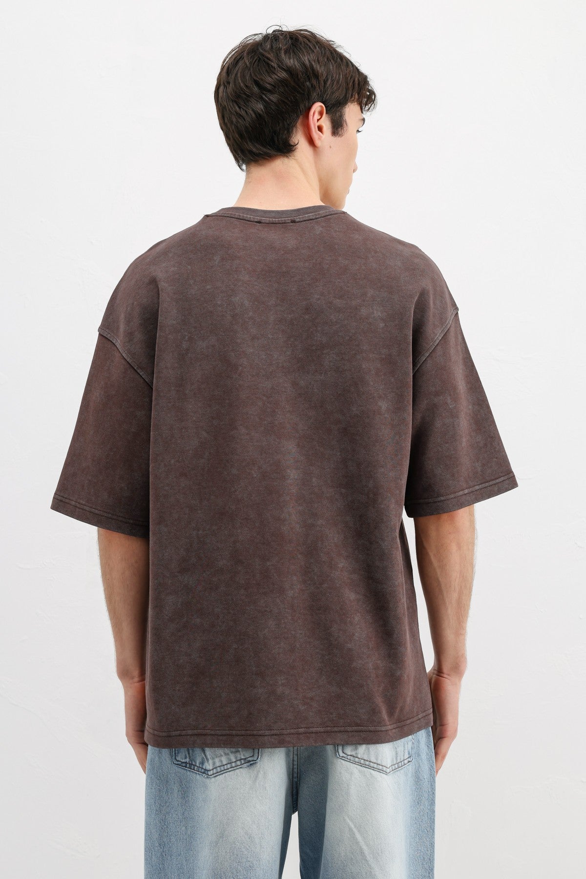 Numara Baskılı Oversize Tişört