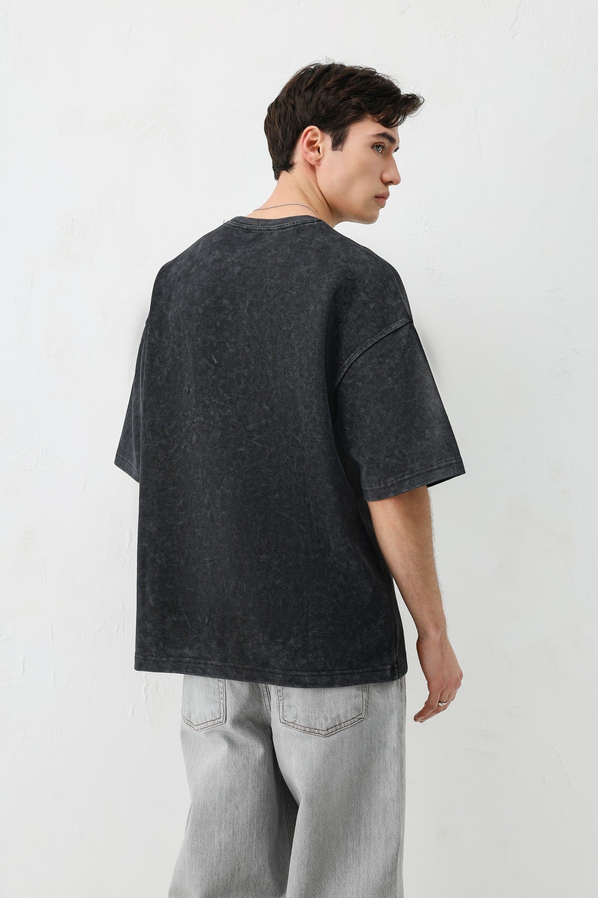 Oversize Yazı ve 2 Baskılı Tişört