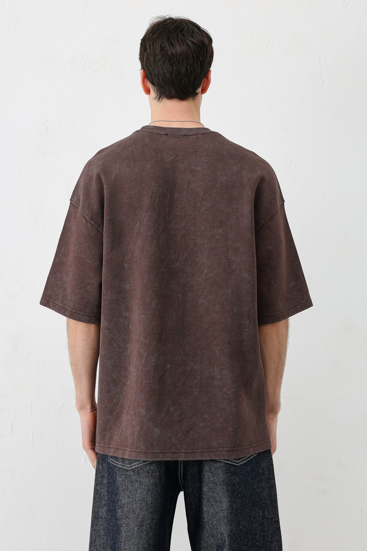 Oversize Yazı ve 2 Baskılı Tişört