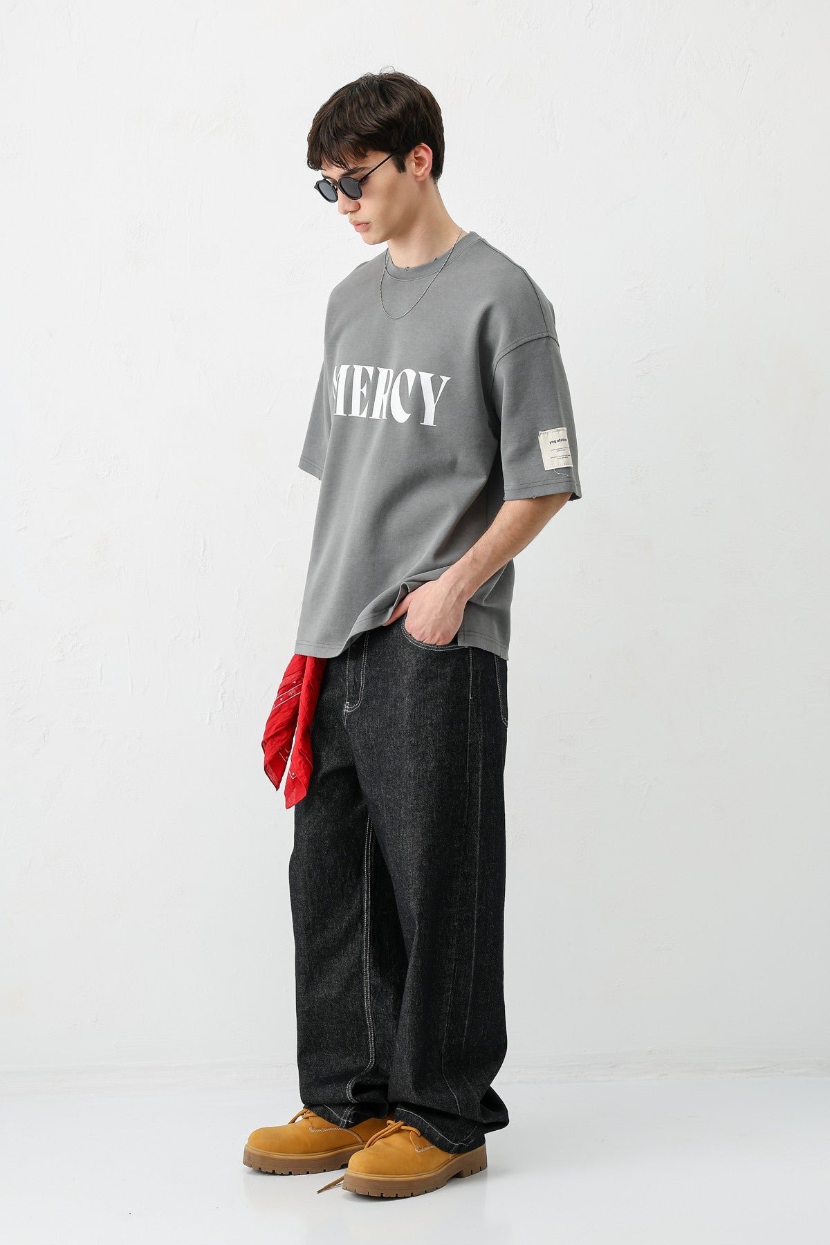 Baskılı Oversize Tişört