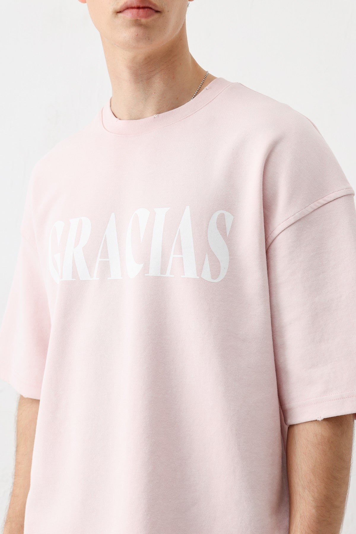 Oversize Gracias Baskılı Tişört