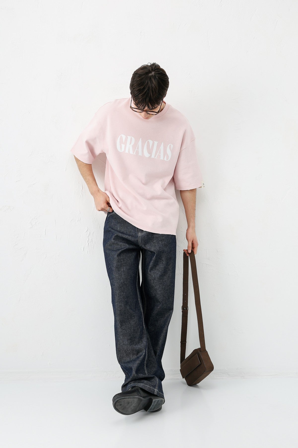 Oversize Gracias Baskılı Tişört