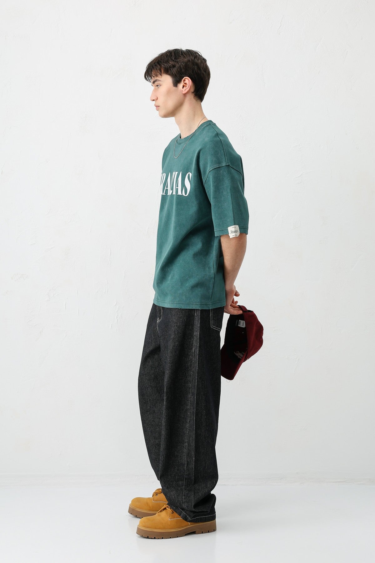 Oversize Gracias Baskılı Tişört