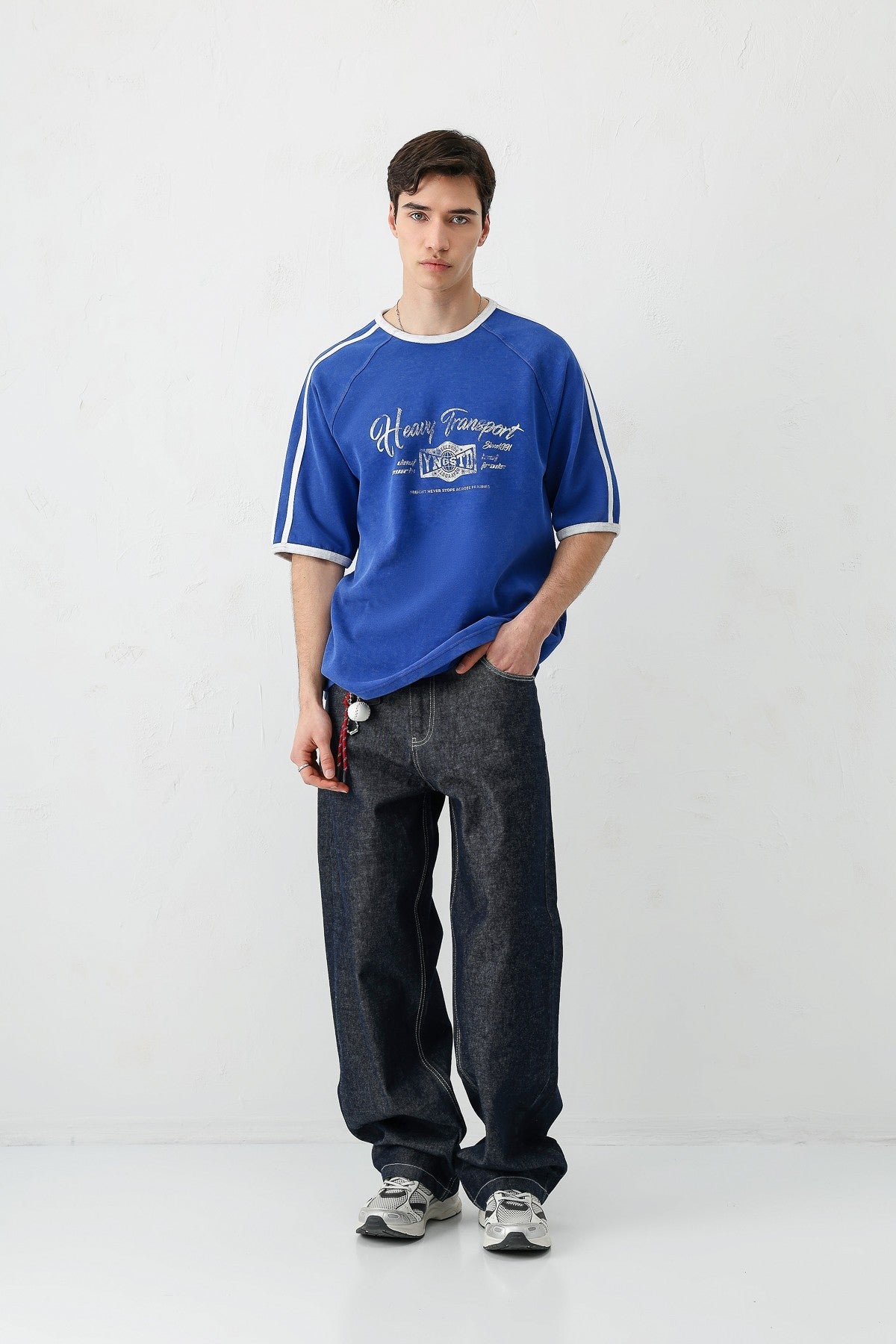 T-SHIRT WASHED REGLAN KOL