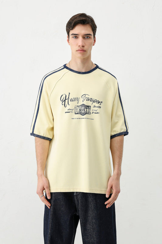 T-SHIRT WASHED REGLAN KOL