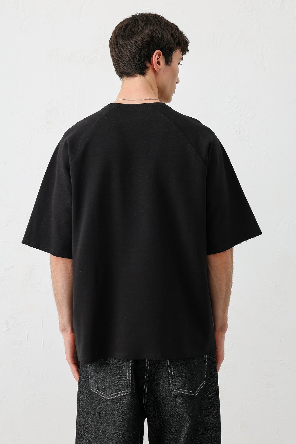 Bisiklet Yaka Oversize 5 Baskılı Tişört