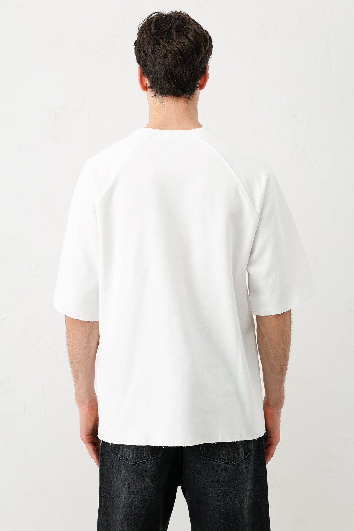 Bisiklet Yaka Oversize 5 Baskılı Tişört