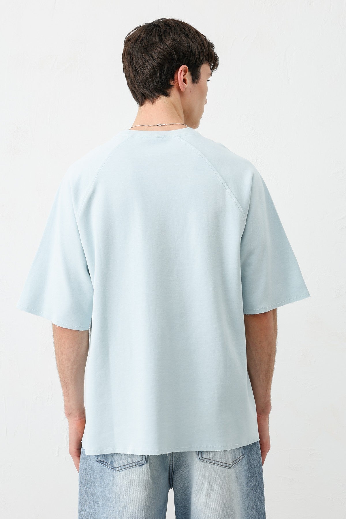 Bisiklet Yaka Oversize 5 Baskılı Tişört