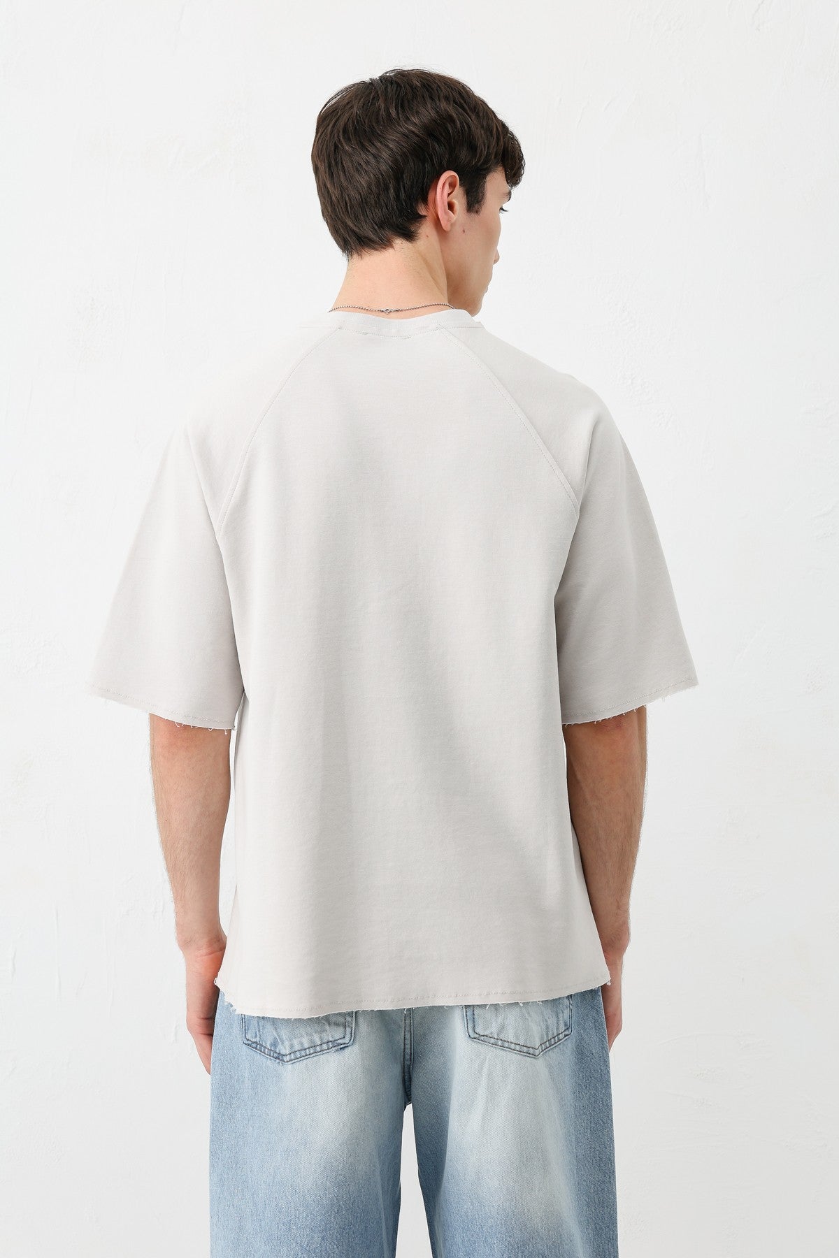 Bisiklet Yaka Oversize 5 Baskılı Tişört