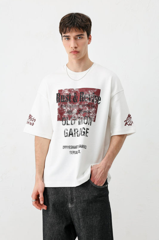 Oversize Baskılı Tişört