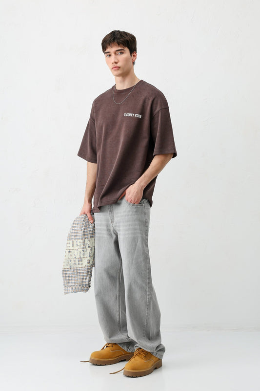 Baskılı Oversize Tişört