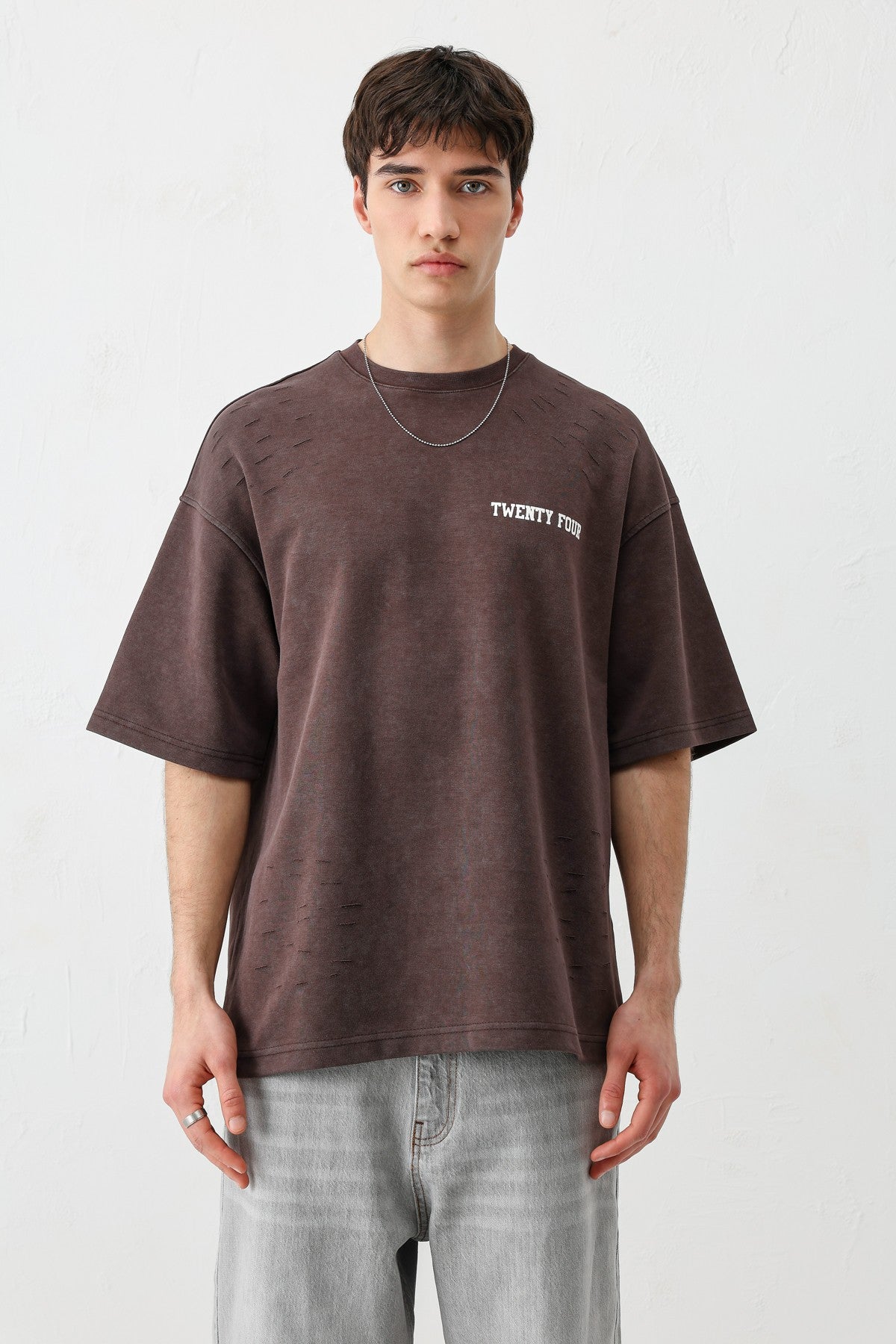 Baskılı Oversize Tişört