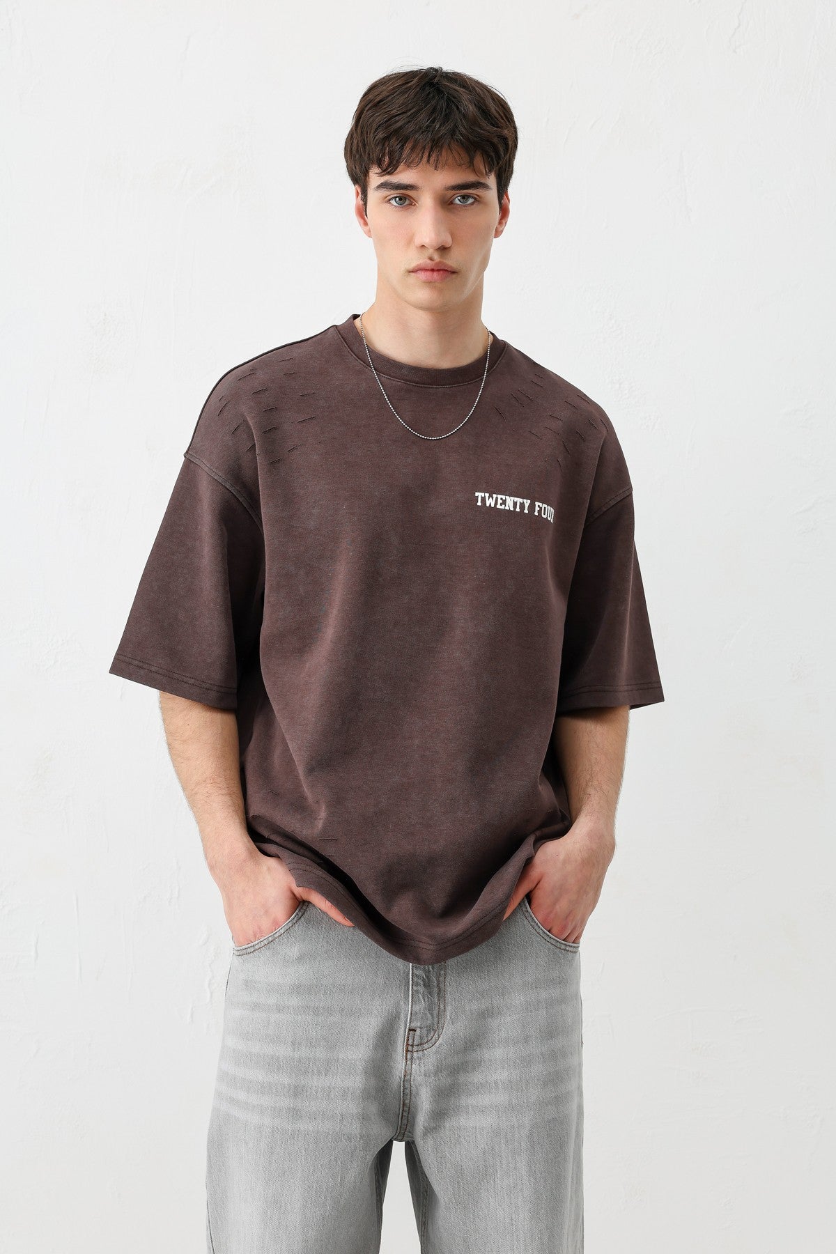 Baskılı Oversize Tişört