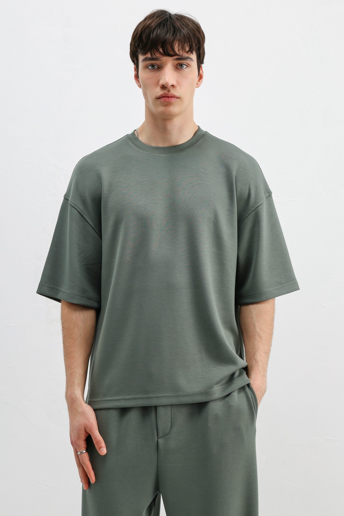 Modal Karışımlı Oversize Tişört