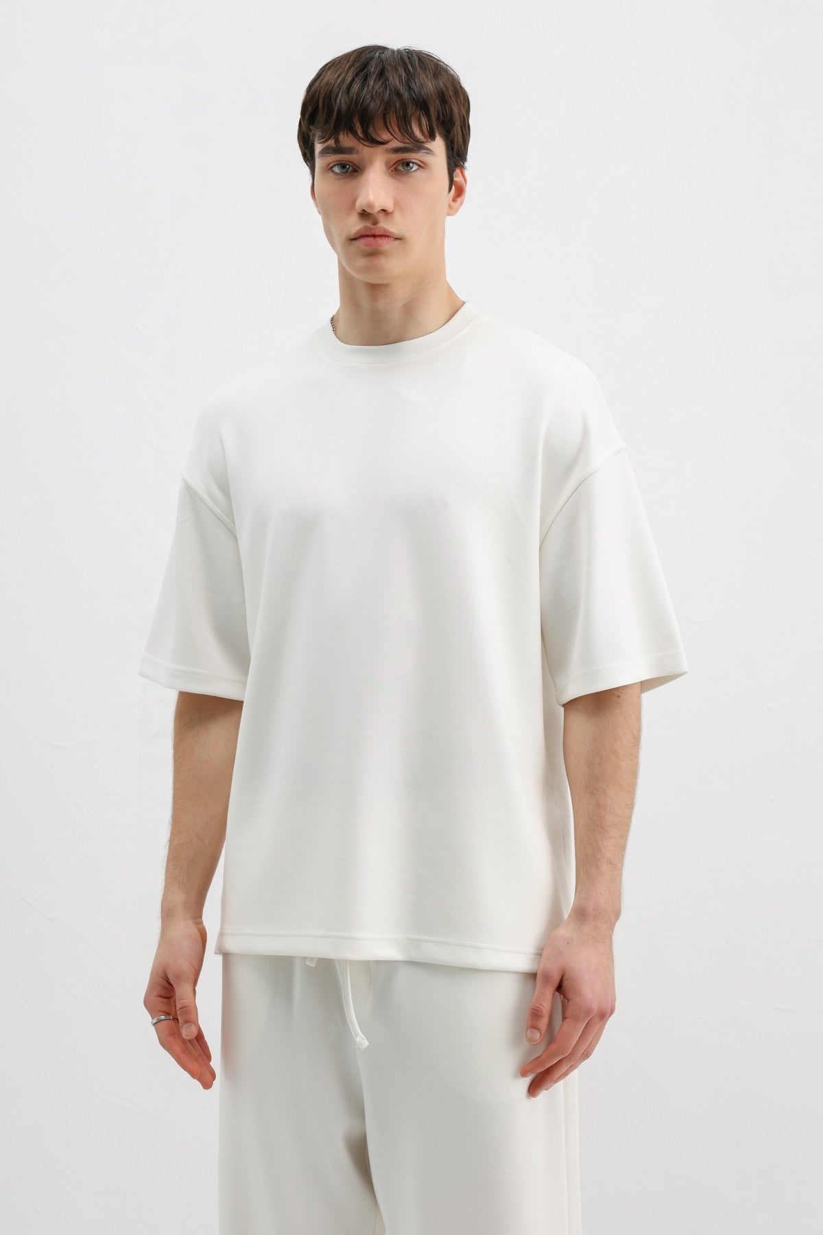 Modal Karışımlı Oversize Tişört