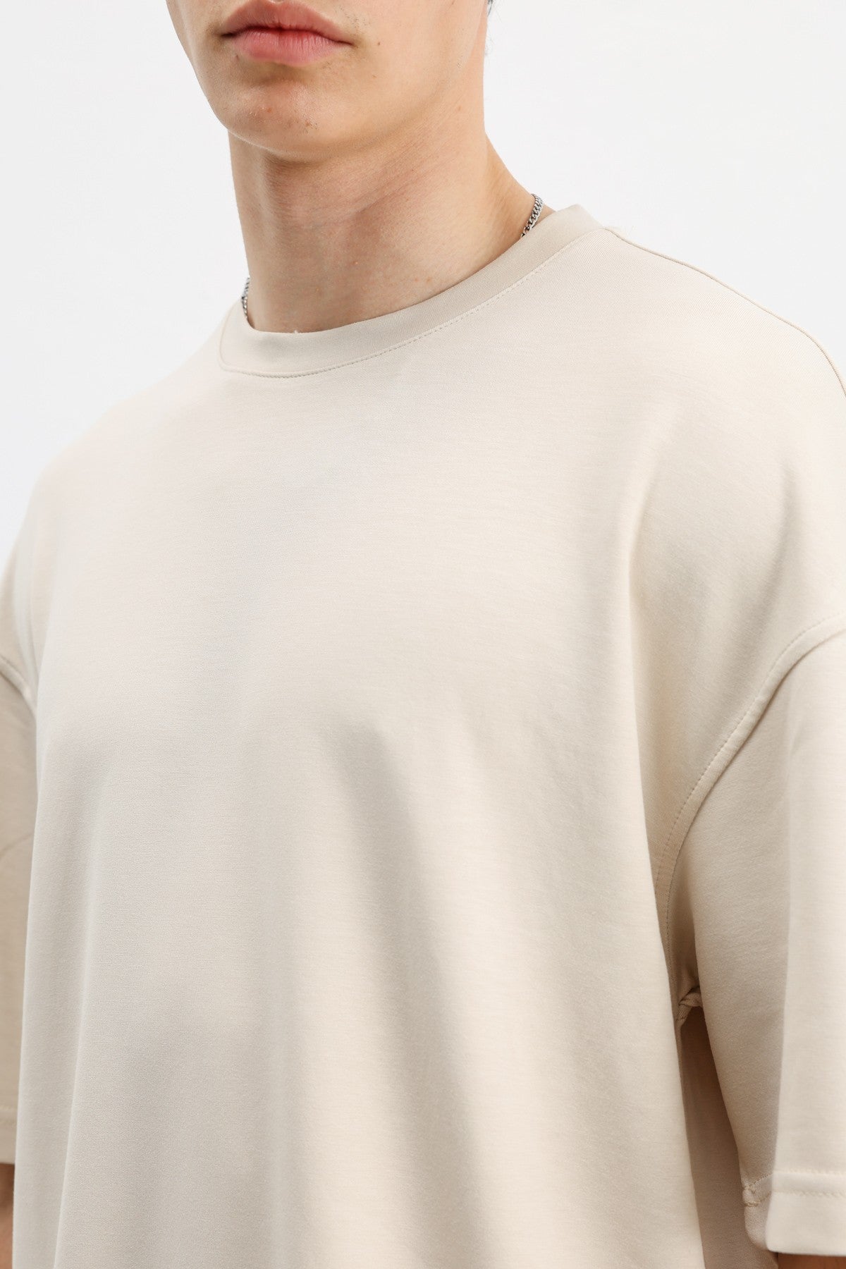 Modal Karışımlı Oversize Tişört