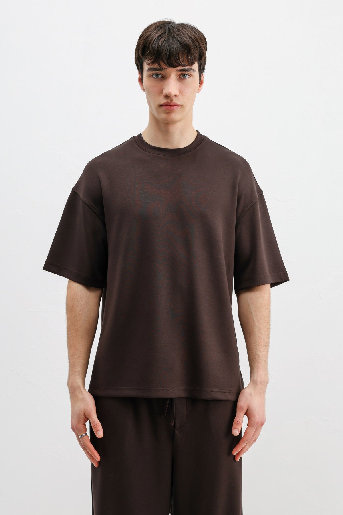 Modal Karışımlı Oversize Tişört