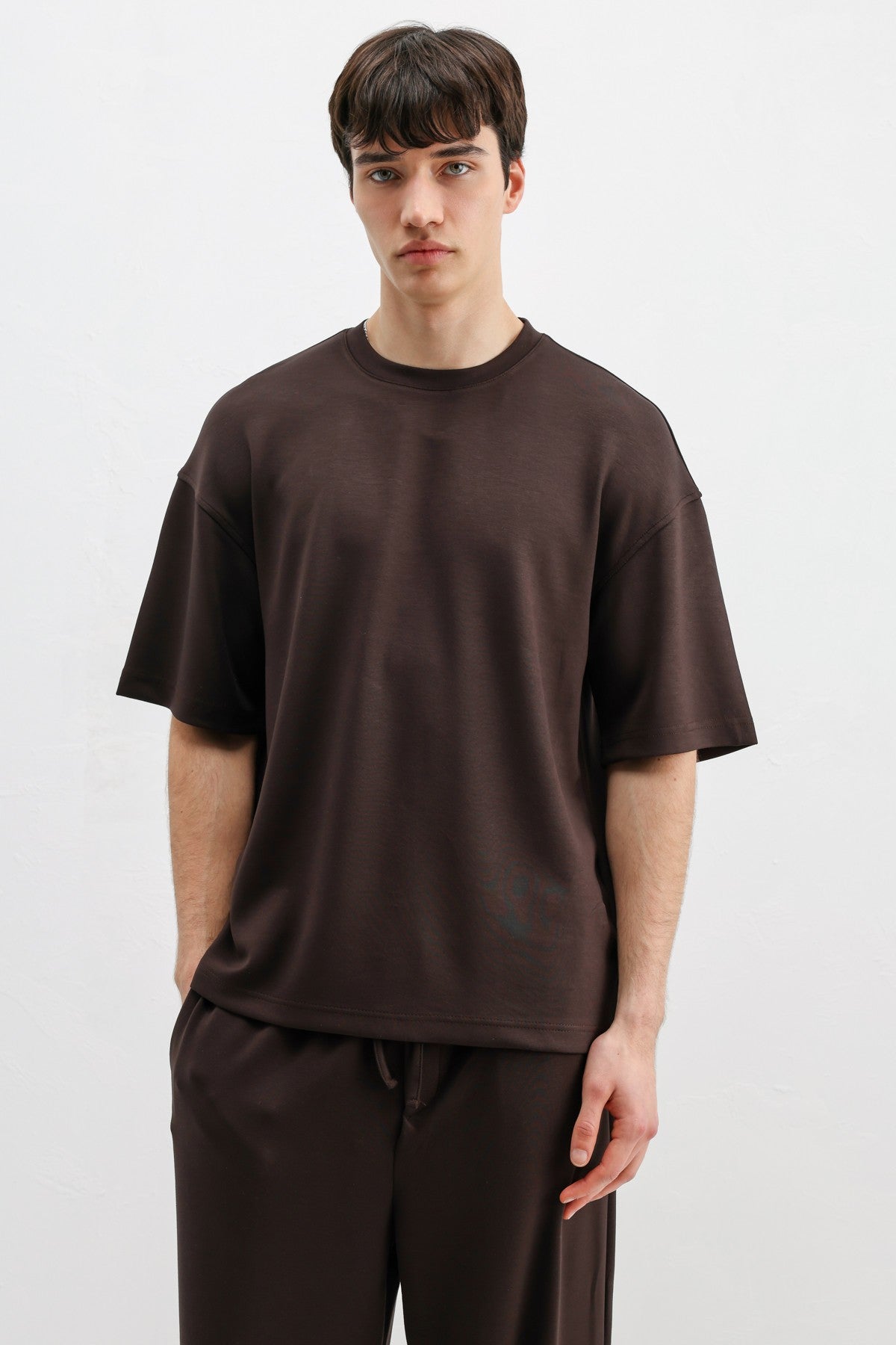 Modal Karışımlı Oversize Tişört