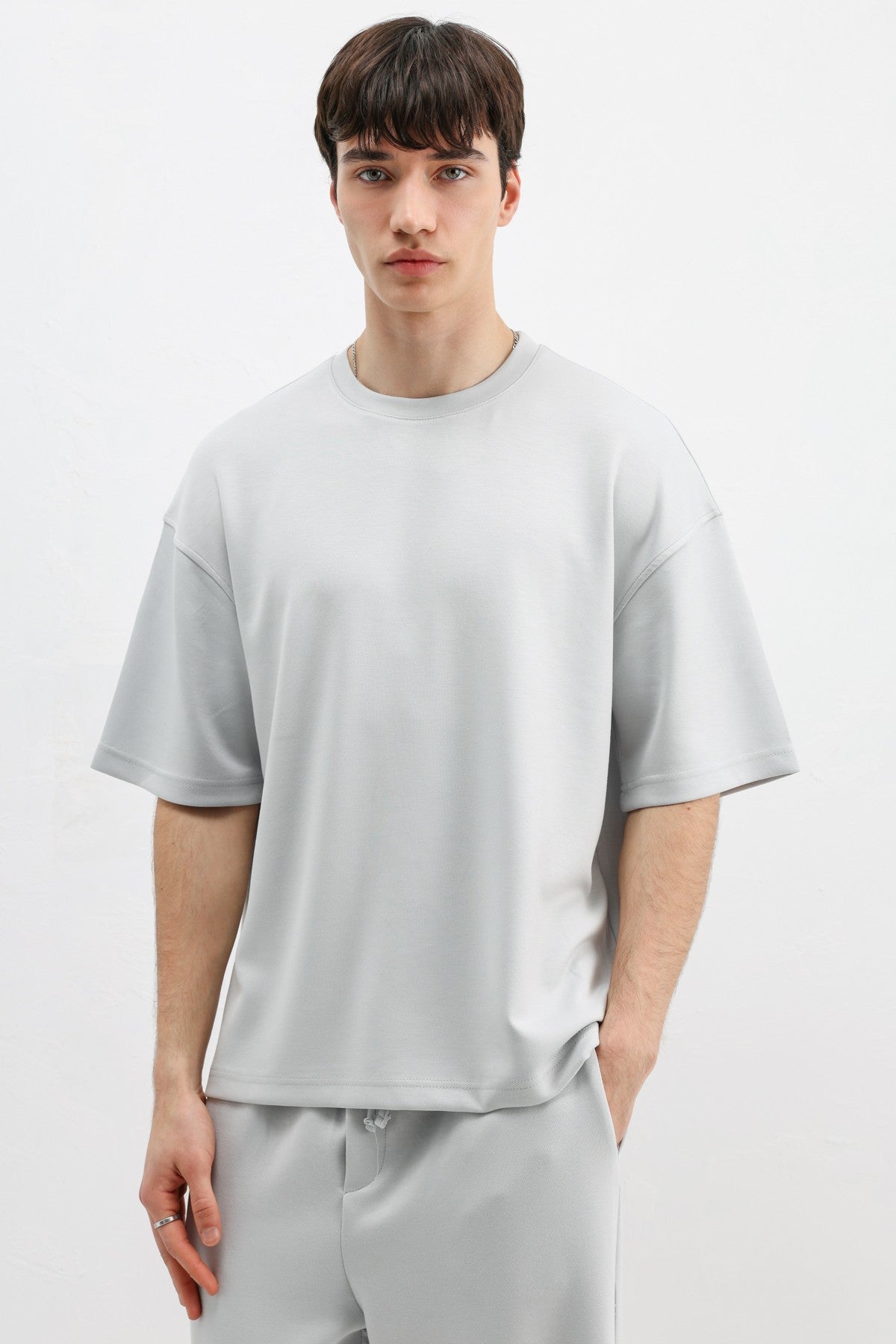 Modal Karışımlı Oversize Tişört