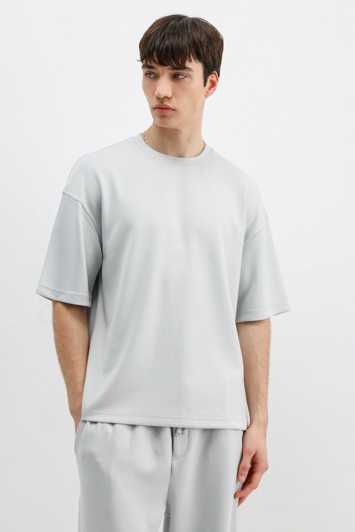 Modal Karışımlı Oversize Tişört