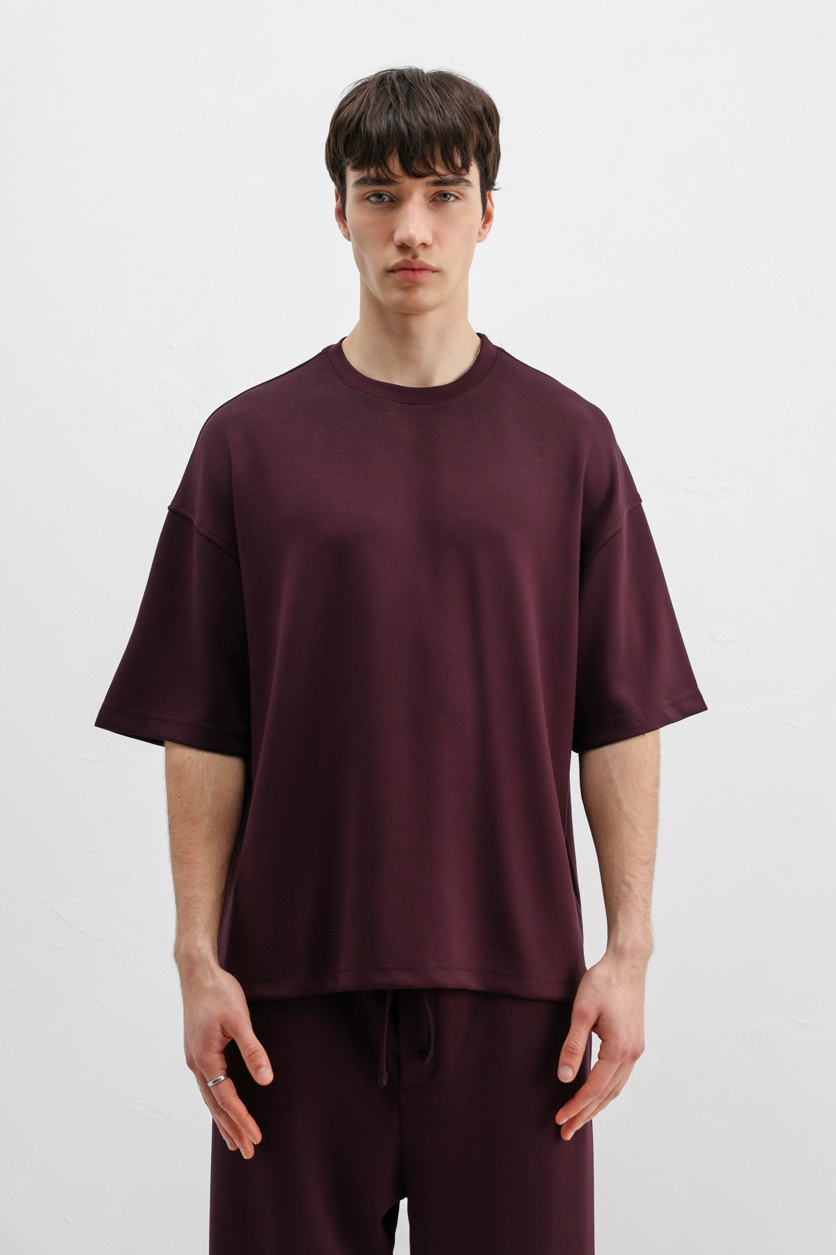 Modal Karışımlı Oversize Tişört