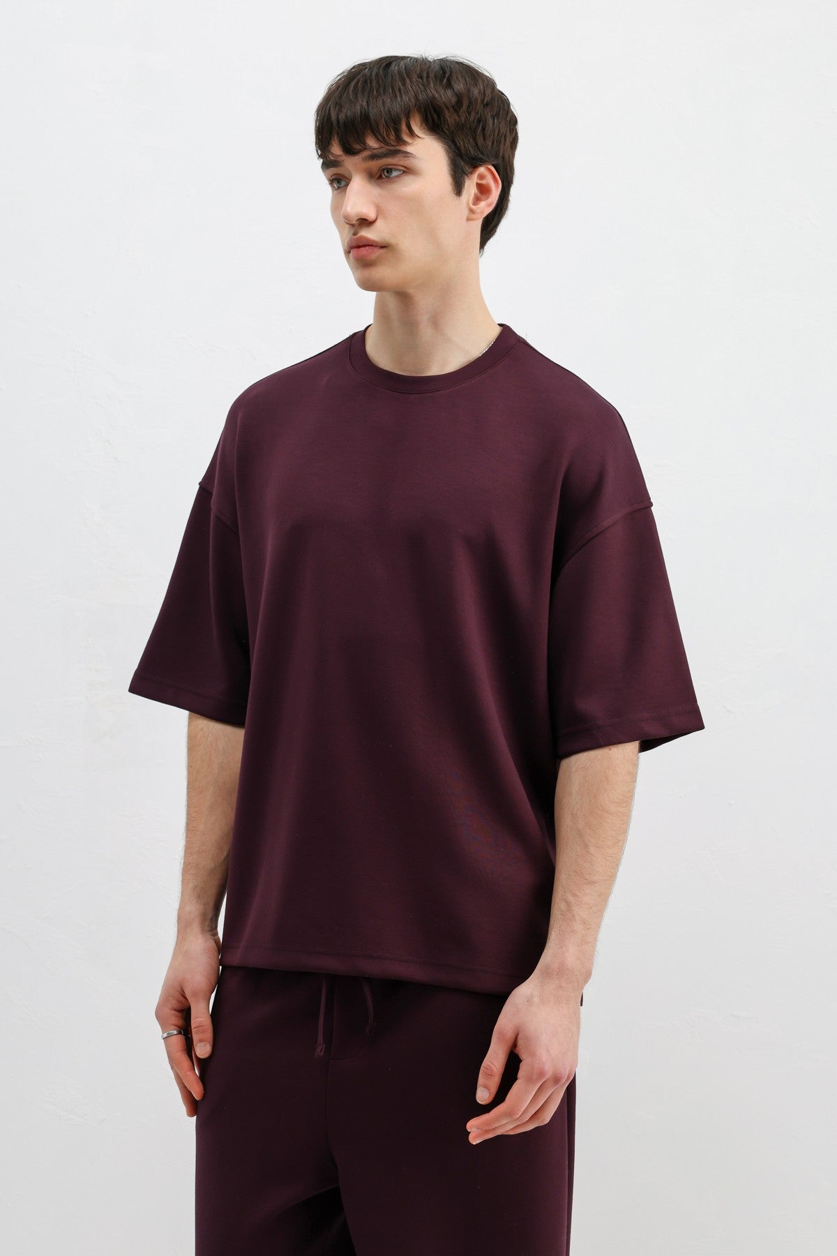Modal Karışımlı Oversize Tişört
