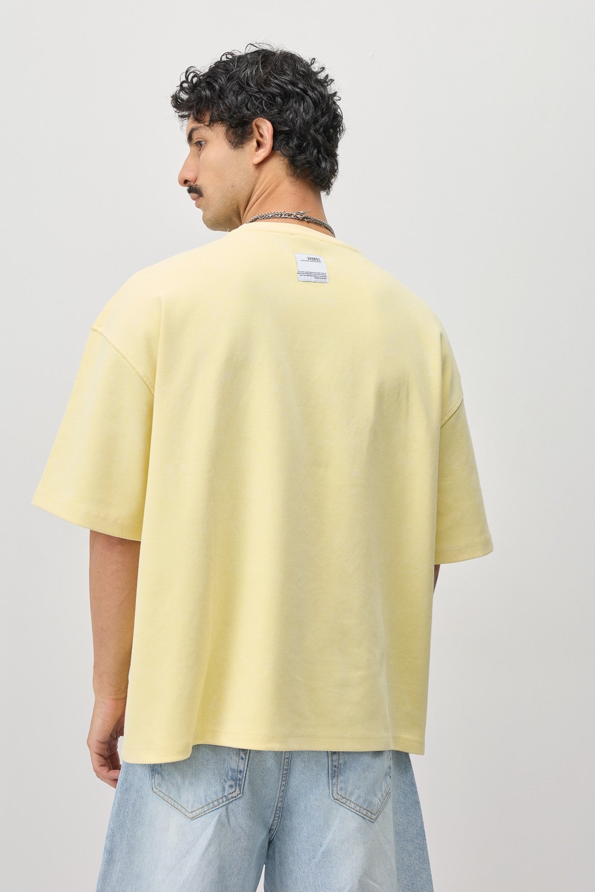 Oversize Ön Yazı Baskılı Tişört