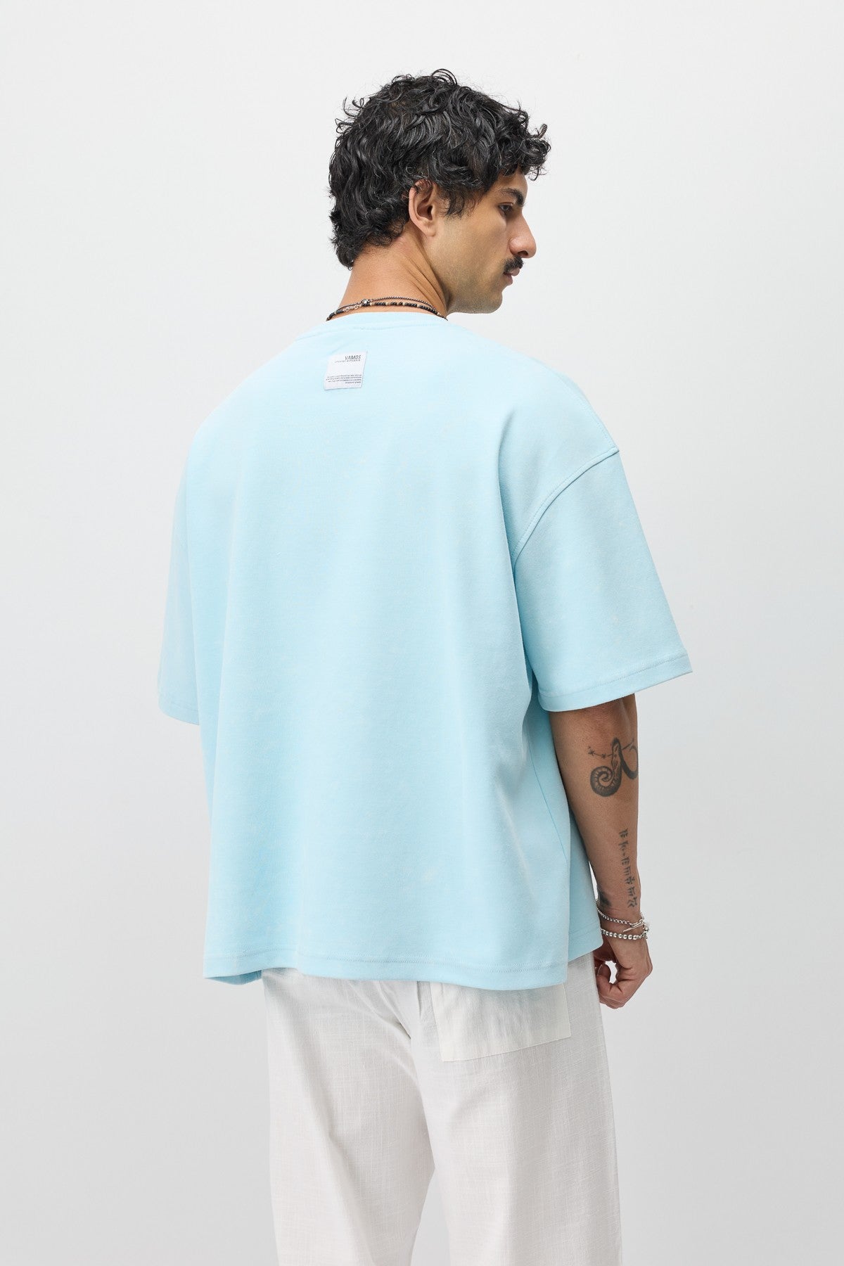 Oversize Ön Yazı Baskılı Tişört