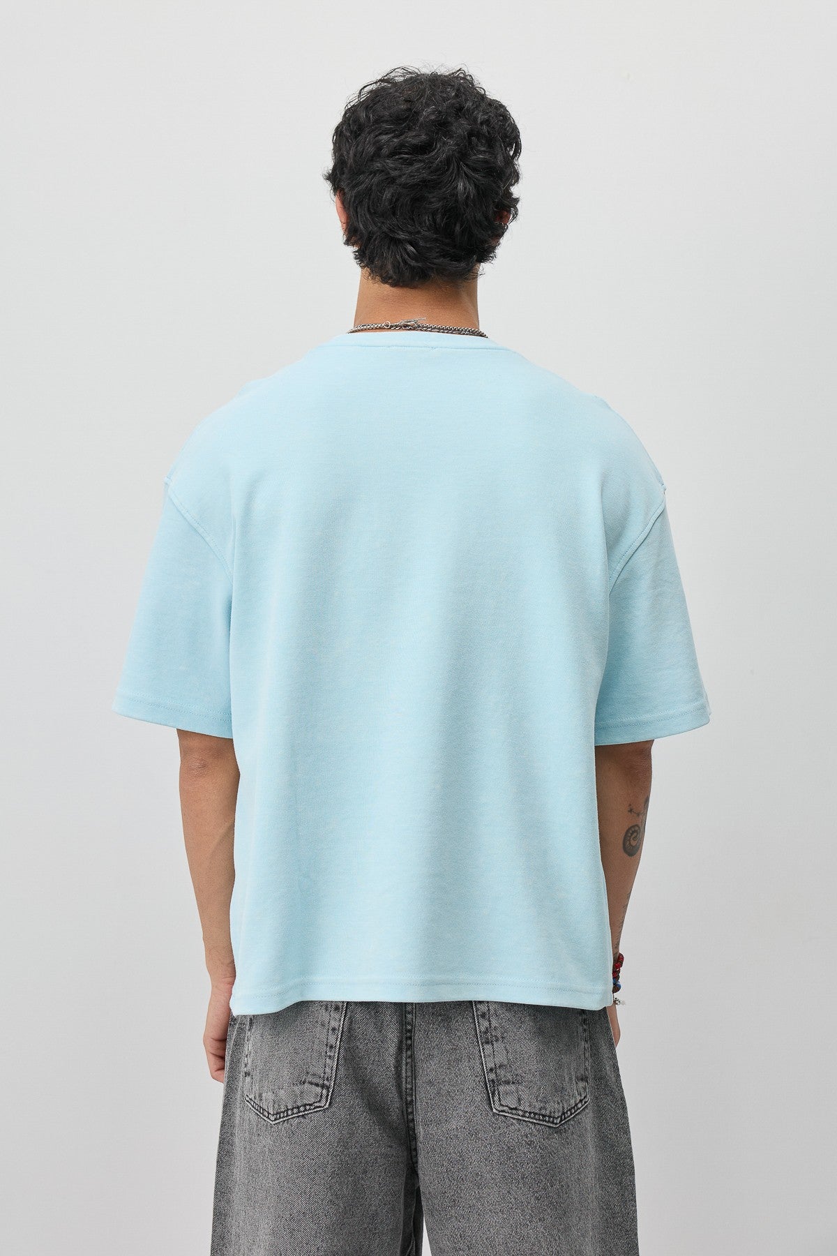 Oversize Miami Baskılı Tişört