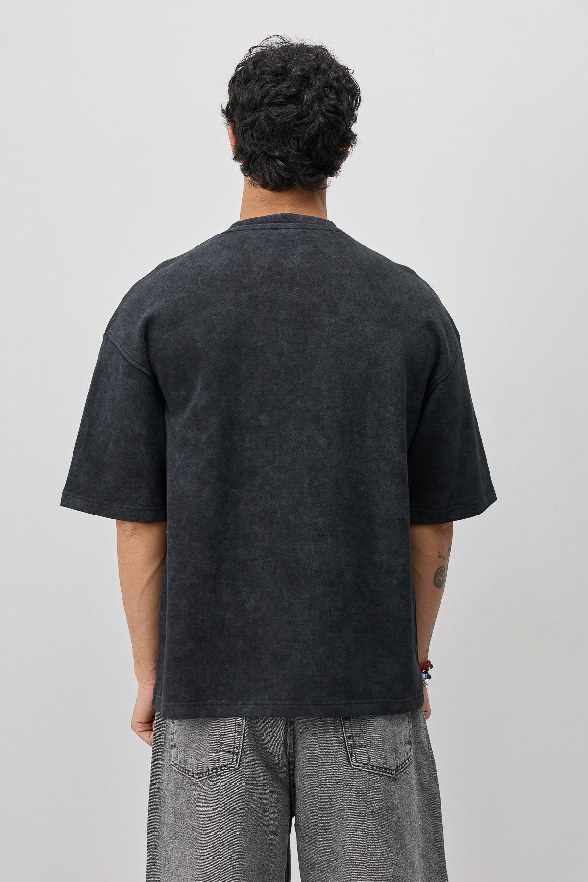 Oversize Yazı ve Sayı Baskılı Tİşört