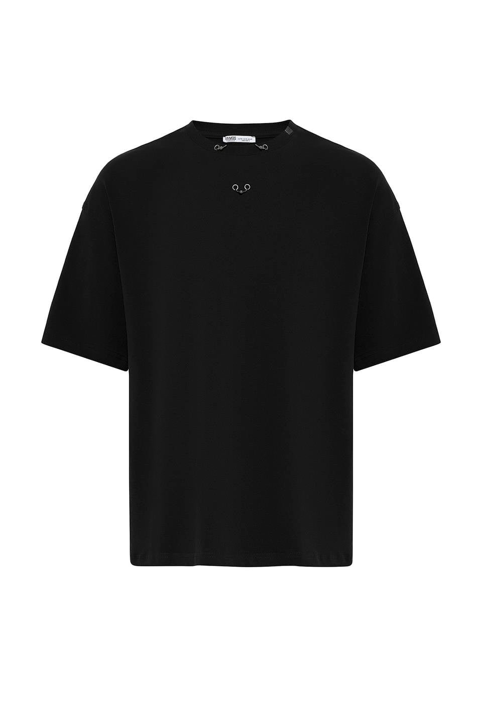 Oversize Metal Halka Detaylı Tişört