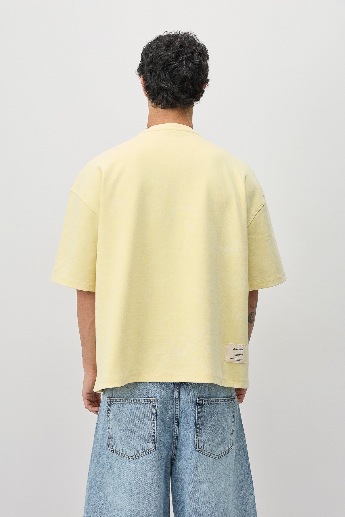 Oversize Etiket Baskılı Tİşört