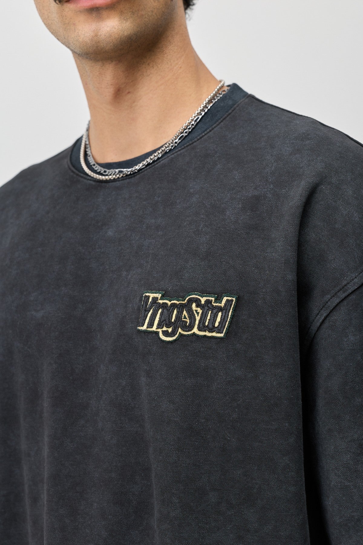 Oversize Etiket Baskılı Tİşört