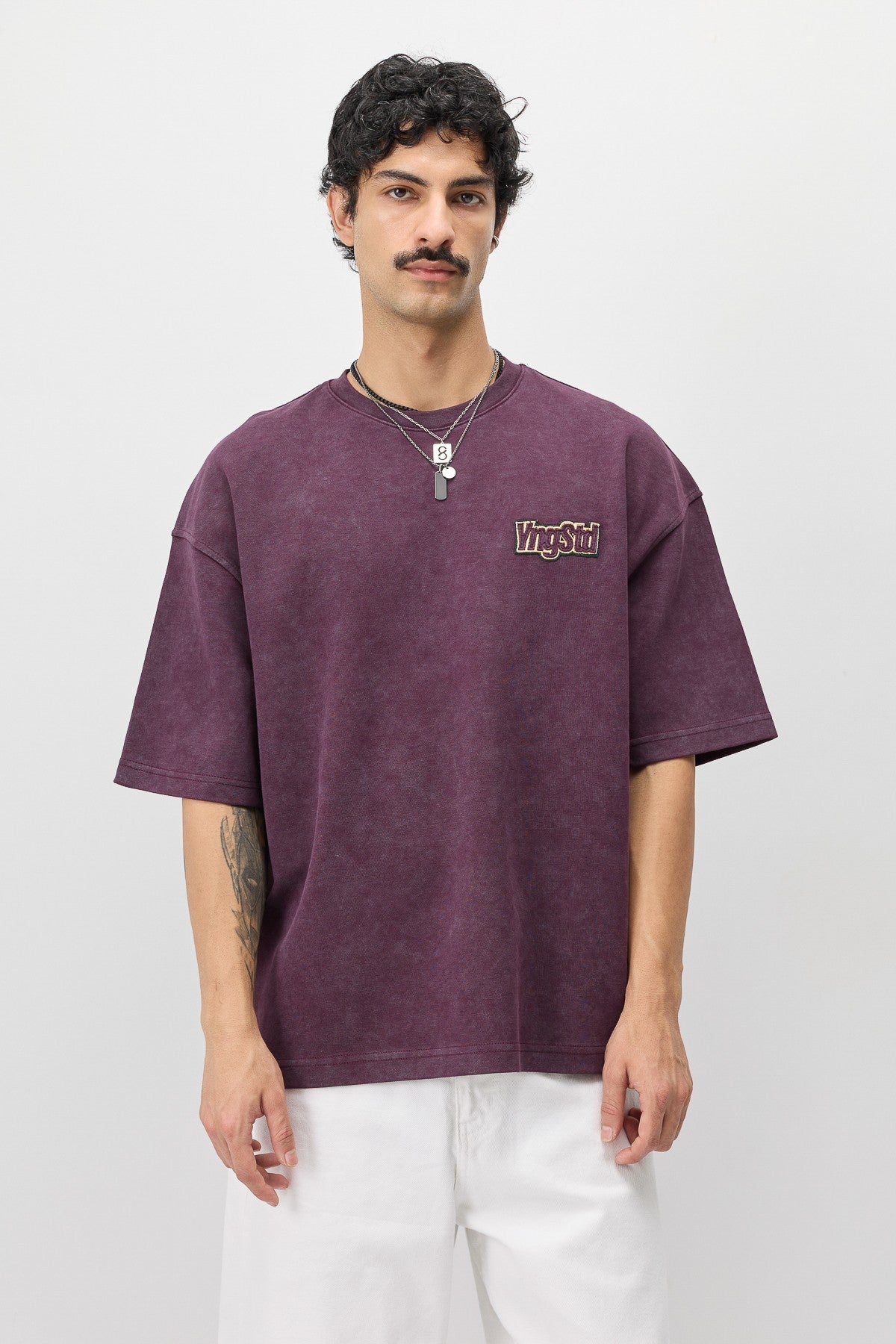 Oversize Etiket Baskılı Tİşört