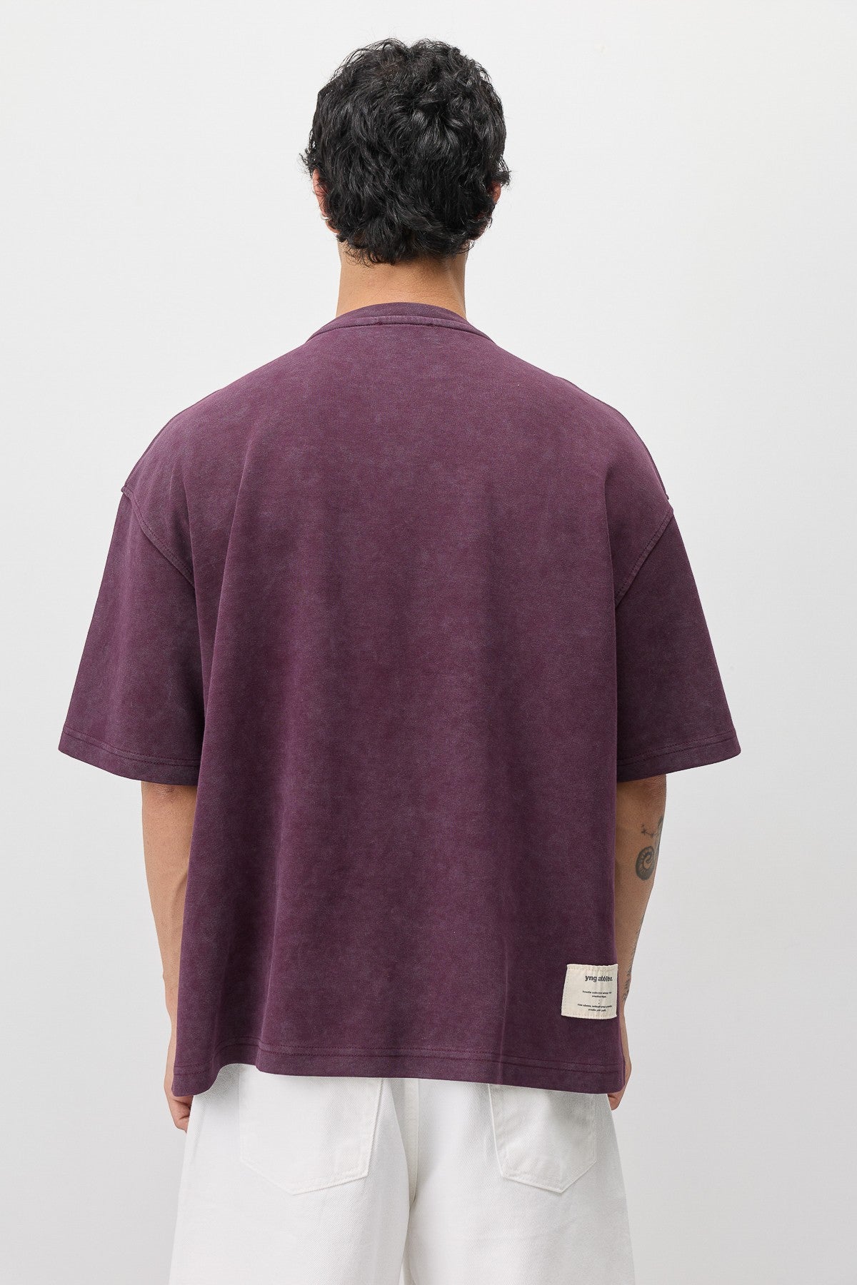 Oversize Etiket Baskılı Tİşört