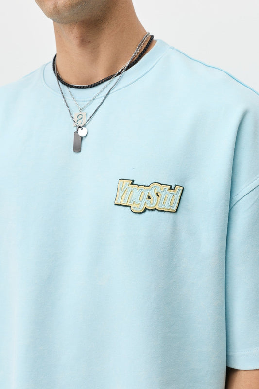 Oversize Etiket Baskılı Tİşört
