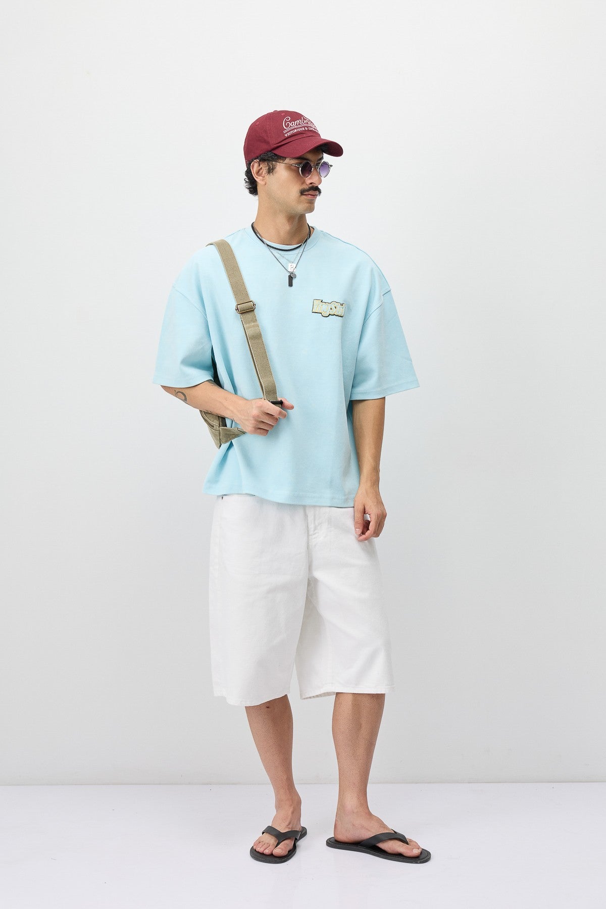 Oversize Etiket Baskılı Tİşört
