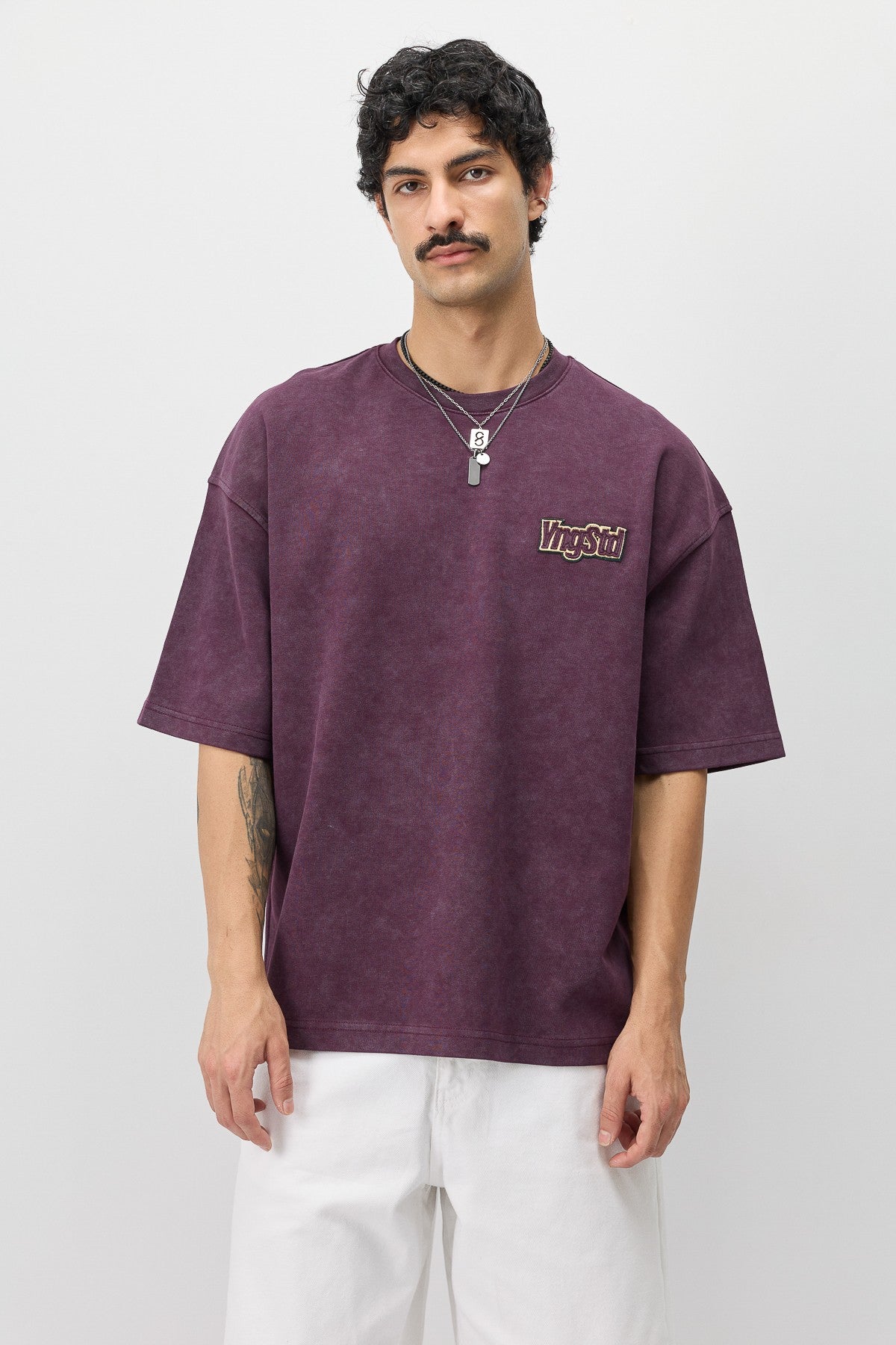 Oversize Etiket Baskılı Tİşört