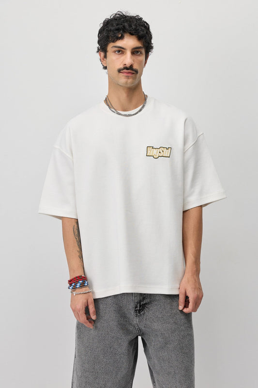 Oversize Etiket Baskılı Tİşört