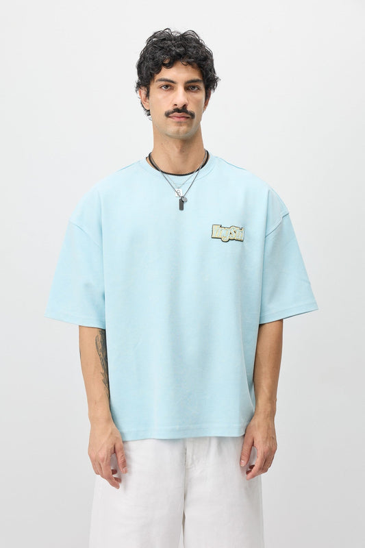 Oversize Etiket Baskılı Tİşört