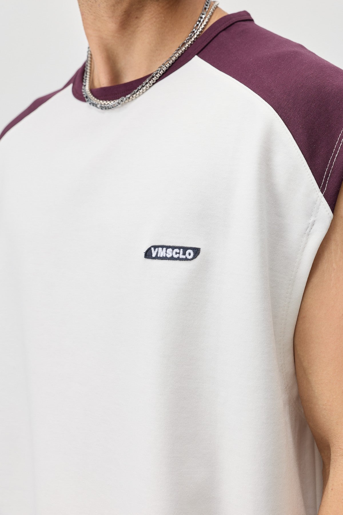 Oversize Arka Baskılı Kolsuz Tişört