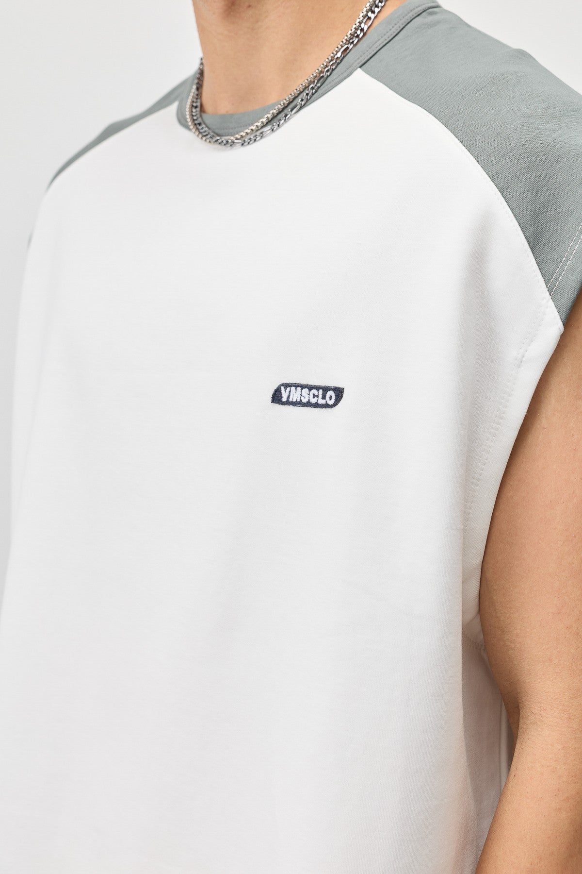 Oversize Arka Baskılı Kolsuz Tişört