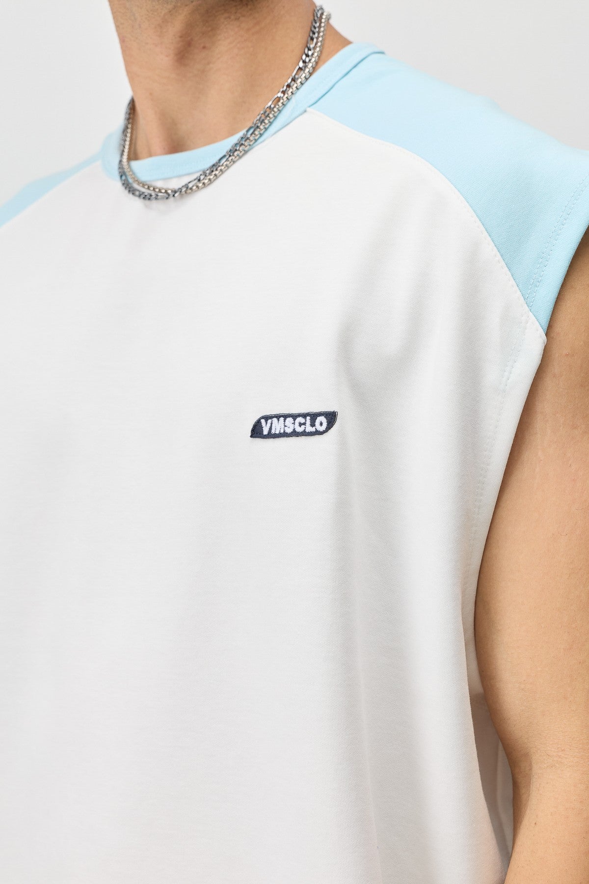Oversize Arka Baskılı Kolsuz Tişört