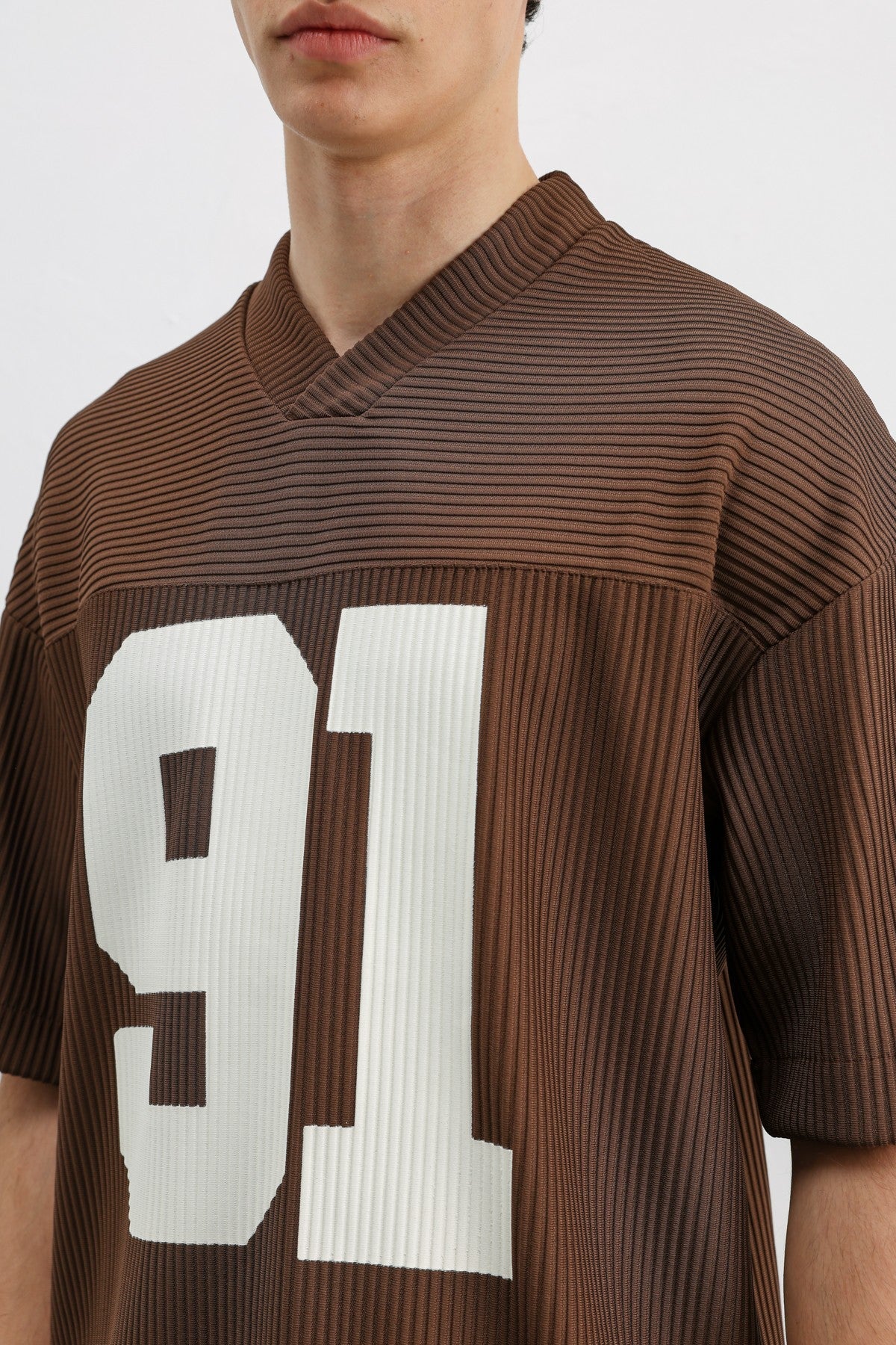 Baskılı Fitilli Oversize Tişört