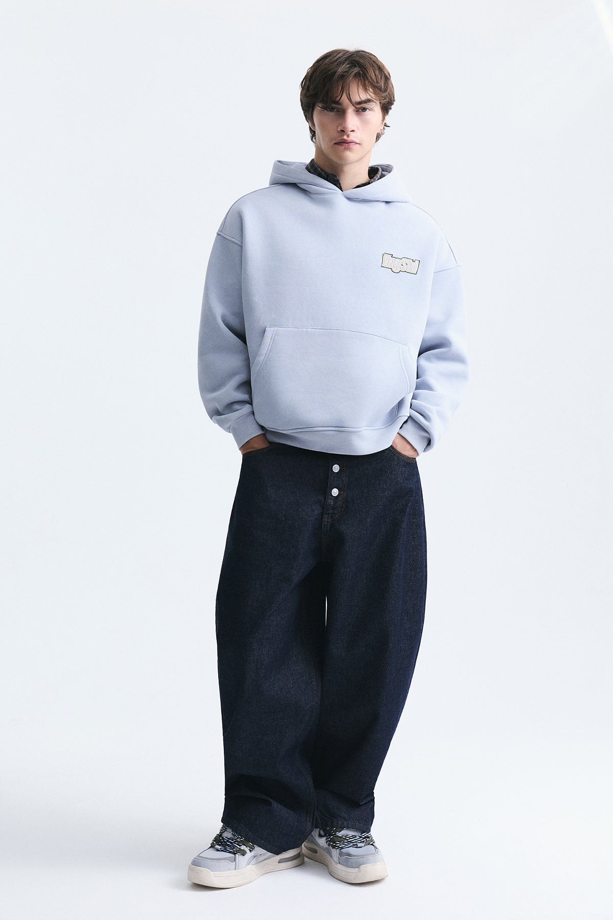 Oversize Sırt Baskılı Sweatshirt