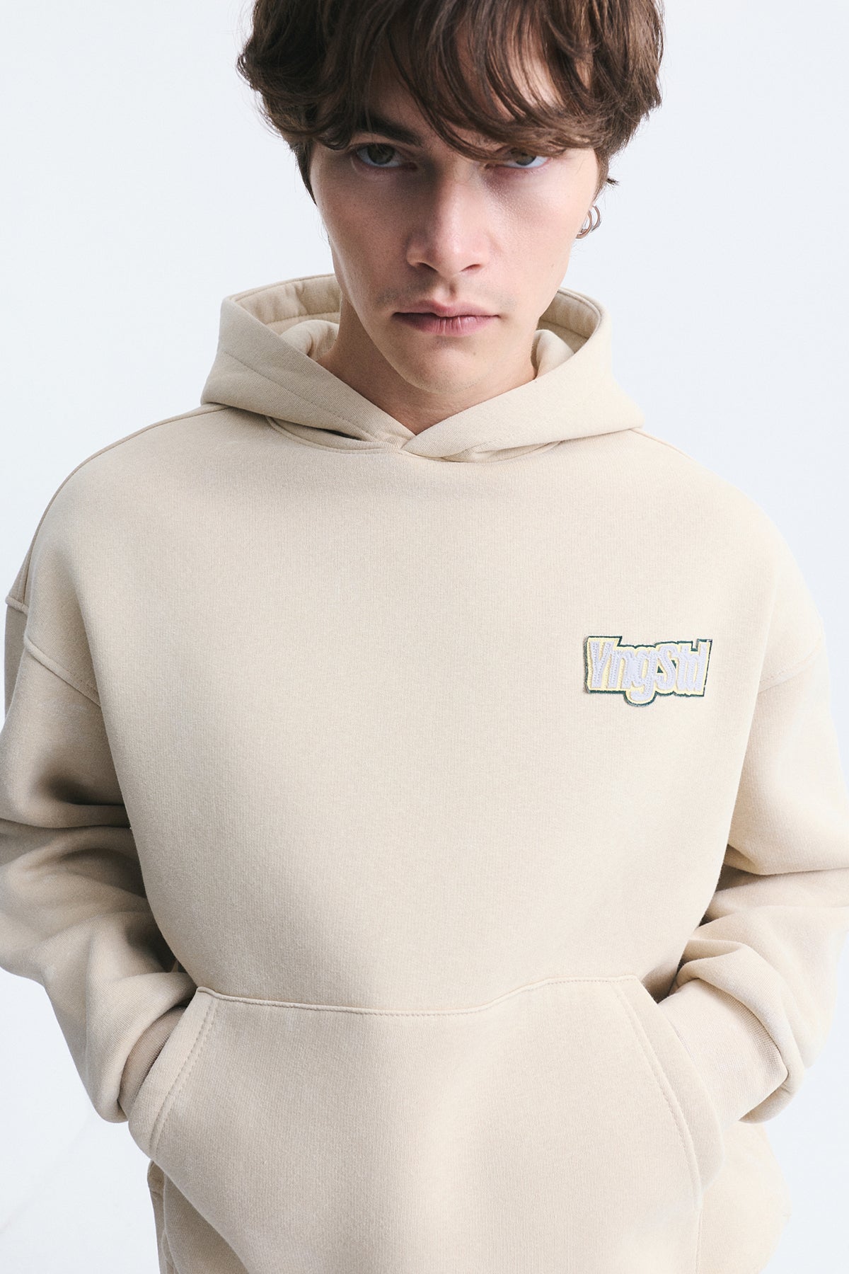 Oversize Sırt Baskılı Sweatshirt