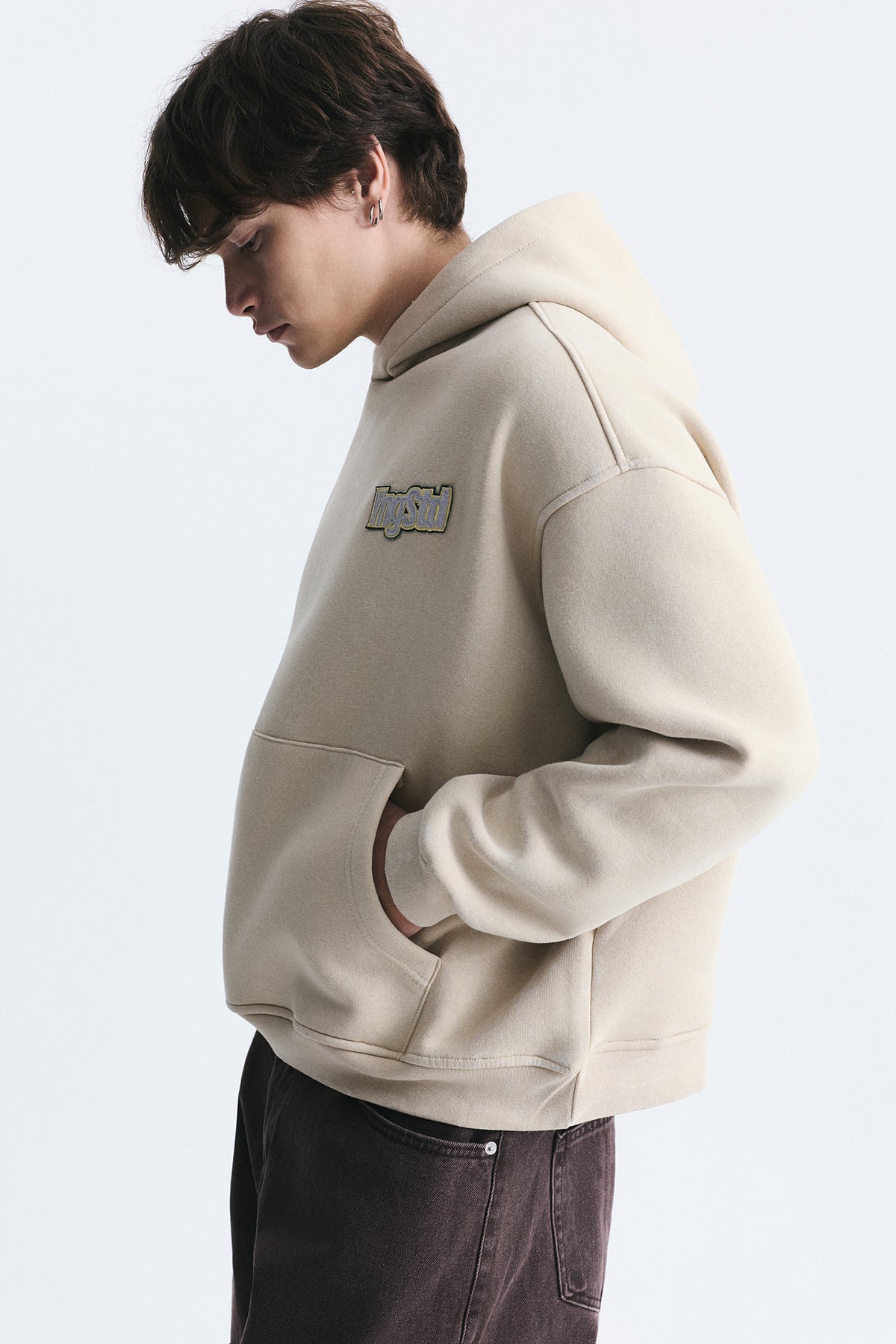 Oversize Sırt Baskılı Sweatshirt