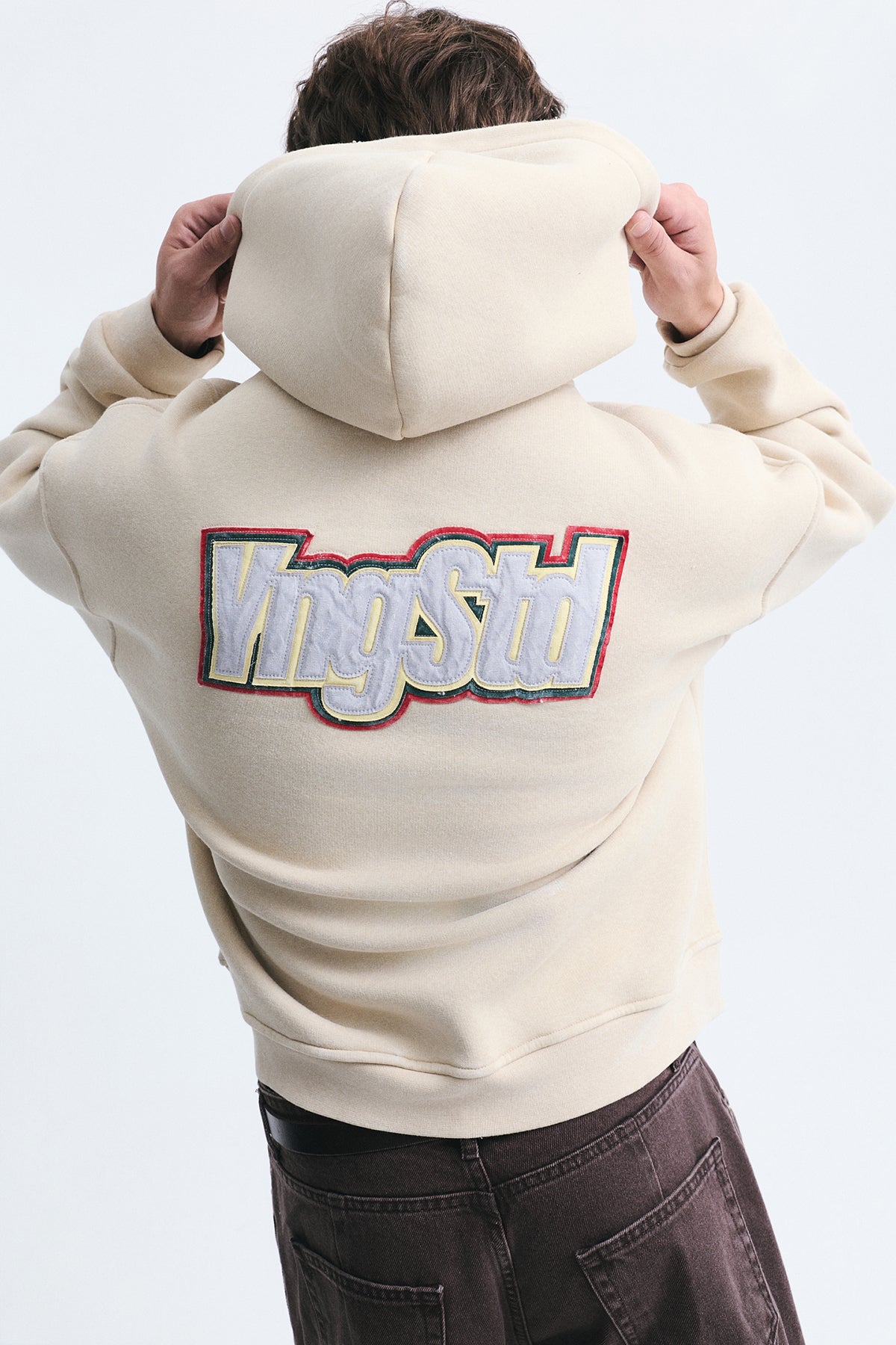 Oversize Sırt Baskılı Sweatshirt