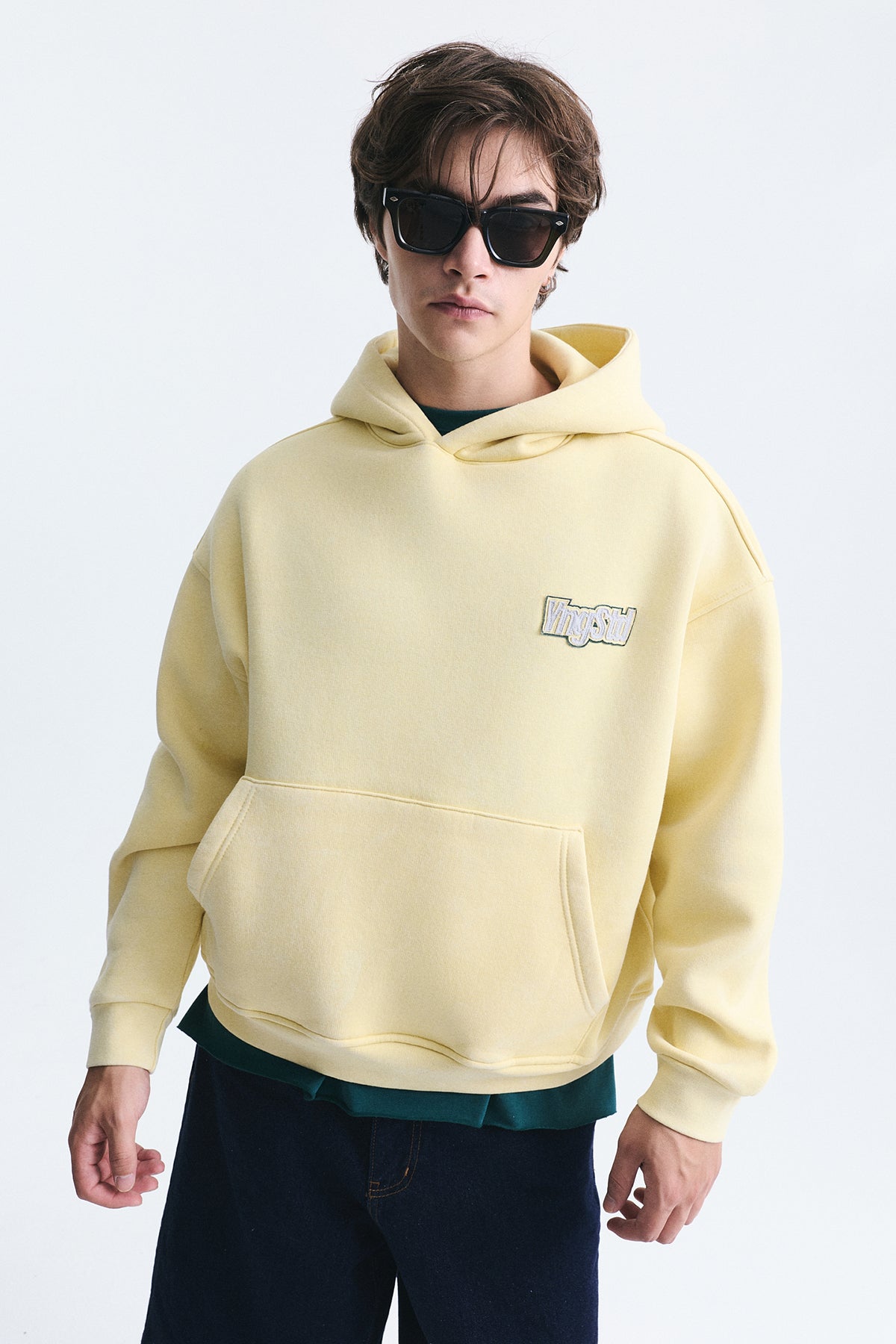 Oversize Sırt Baskılı Sweatshirt