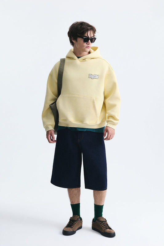 Oversize Sırt Baskılı Sweatshirt